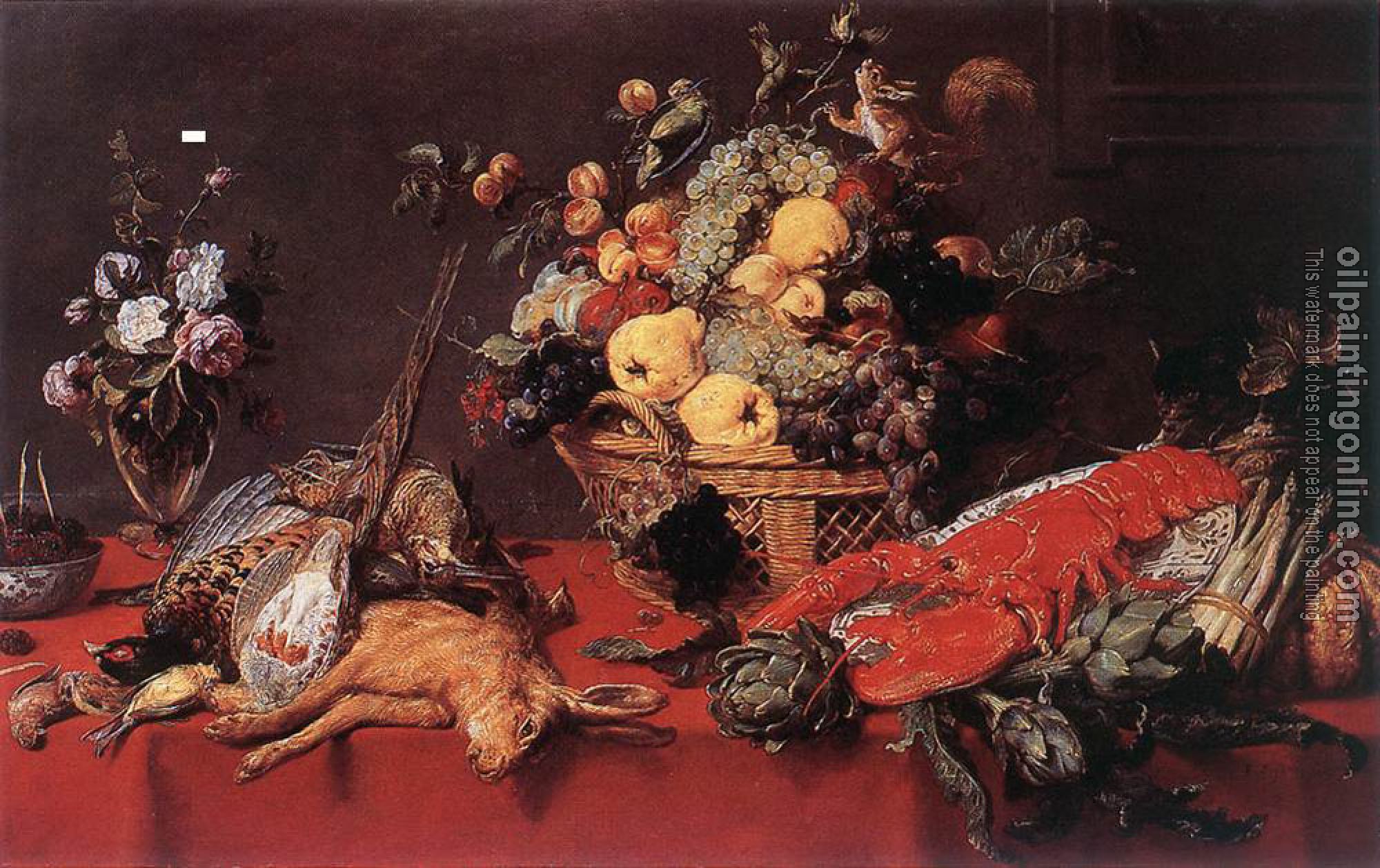 Frans Snyders - Still Life With A Basket Of Fruit